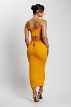 WXI Abbey Maxi Cut Out Dress - Mango DRESSES