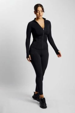 MGH Luna Zip Up Jacket - Black Coats & Jackets