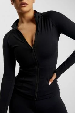 MGH Luna Zip Up Jacket - Black Coats & Jackets