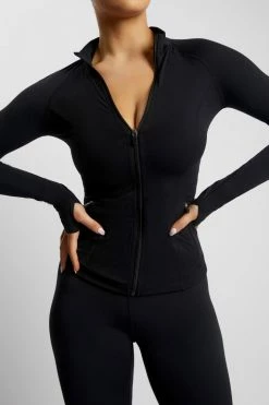 MGH Luna Zip Up Jacket - Black Coats & Jackets