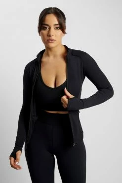 MGH Luna Zip Up Jacket - Black Coats & Jackets