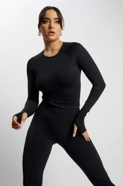MGH Long Sleeve Tops Venus Long Sleeve Top - Black