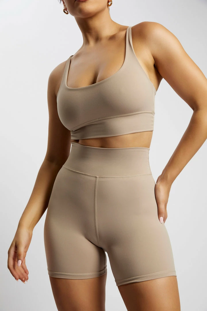 MGH Carly Bike Shorts - Taupe 5 MGH Carly Bike Shorts - Taupe