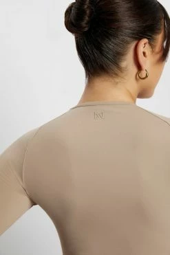 MGH Venus Long Sleeve Top - Taupe Long Sleeve Tops