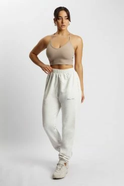 QNG Sweaters & Hoodies Jesy Loopback Oversized Jogger - Grey Marle