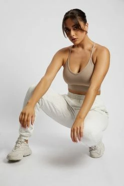 QNG Sweaters & Hoodies Jesy Loopback Oversized Jogger - Grey Marle