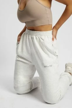 QNG Sweaters & Hoodies Jesy Loopback Oversized Jogger - Grey Marle