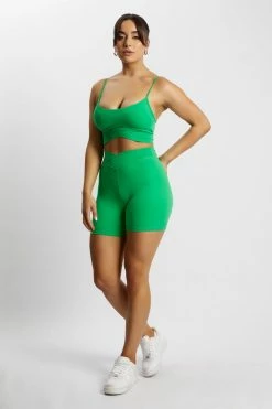 MGH Summer V Front Bike Shorts - Bright Green