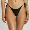 GLD MESHKI SWIM Peyton Tie Up Bikini Bottom - Black