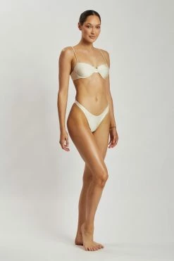 GLD MESHKI SWIM Mirabella Cupped Balconette Bikini Top - Ivory 19 GLD MESHKI SWIM Mirabella Cupped Balconette Bikini Top - Ivory