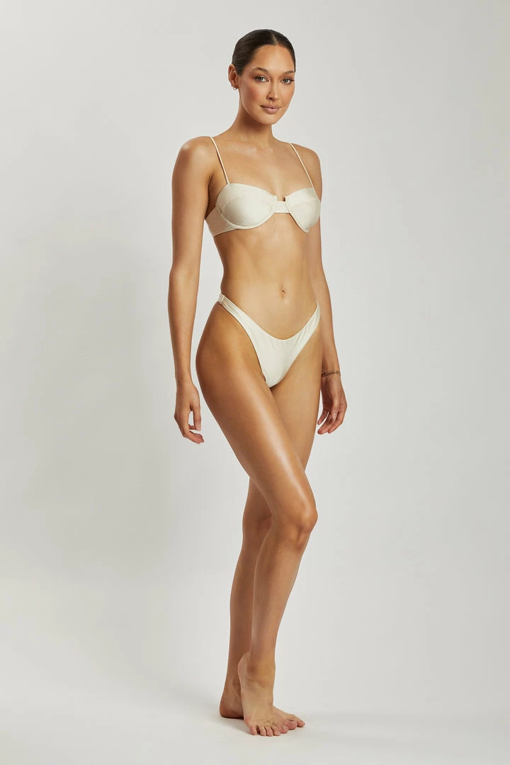 GLD MESHKI SWIM Mirabella Cupped Balconette Bikini Top - Ivory 8 GLD MESHKI SWIM Mirabella Cupped Balconette Bikini Top - Ivory