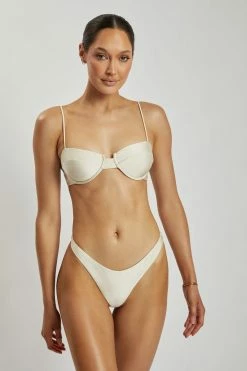 GLD MESHKI SWIM Mirabella Cupped Balconette Bikini Top - Ivory 14 GLD MESHKI SWIM Mirabella Cupped Balconette Bikini Top - Ivory