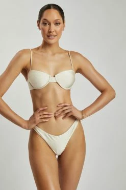GLD MESHKI SWIM Mirabella Cupped Balconette Bikini Top - Ivory 18 GLD MESHKI SWIM Mirabella Cupped Balconette Bikini Top - Ivory