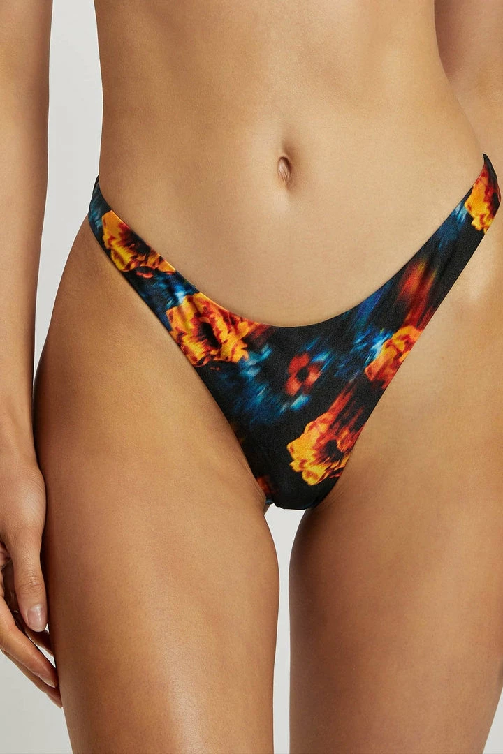 GLD Ivanna Thong Bikini Bottoms - Abstract Floral MESHKI SWIM 1 GLD Ivanna Thong Bikini Bottoms - Abstract Floral MESHKI SWIM
