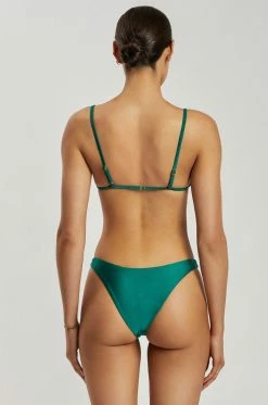 GLD Bambi Cheeky Cut Bikini Bottoms - Green