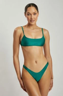 GLD MESHKI SWIM Lilliana Scoop Neck Bikini Top - Green 11 GLD MESHKI SWIM Lilliana Scoop Neck Bikini Top - Green
