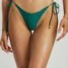 GLD Peyton Tie Up Bikini Bottom - Green MESHKI SWIM