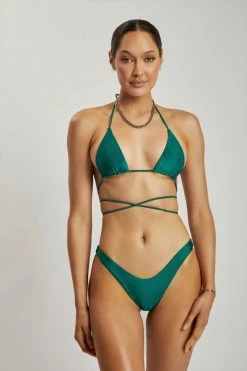 GLD Bambi Cheeky Cut Bikini Bottoms - Green