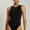 WXI Jordyn Tank Sleeveless Bodysuit - Black Bodysuits