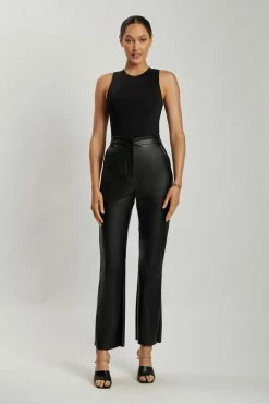 WXI Jordyn Tank Sleeveless Bodysuit - Black Bodysuits