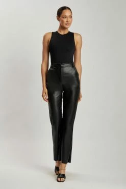 WXI Jordyn Tank Sleeveless Bodysuit - Black Bodysuits