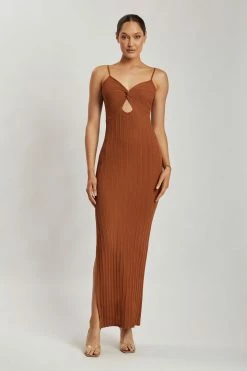 EMS Diba Midi Strappy Knit Dress - Desert DRESSES