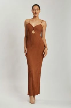 EMS Diba Midi Strappy Knit Dress - Desert DRESSES
