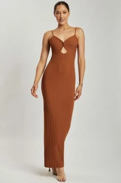 EMS Diba Midi Strappy Knit Dress - Desert DRESSES