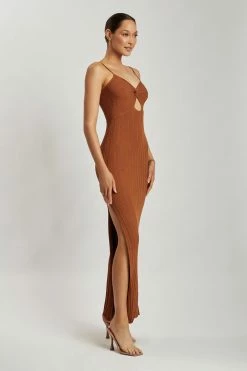 EMS Diba Midi Strappy Knit Dress - Desert DRESSES