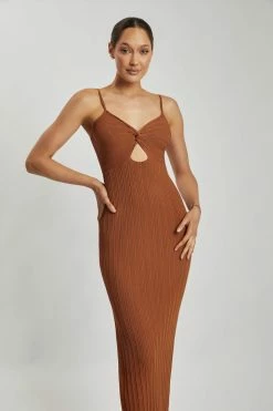EMS Diba Midi Strappy Knit Dress - Desert DRESSES