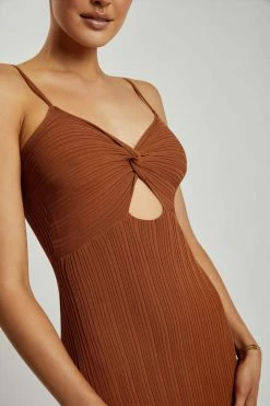 EMS Diba Midi Strappy Knit Dress - Desert DRESSES