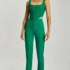 WNT Indie High Waist Pants - Bottle Green