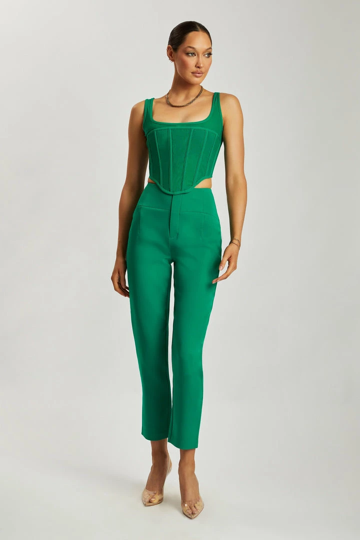 WNT Indie High Waist Pants - Bottle Green 4 WNT Indie High Waist Pants - Bottle Green