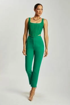 WNT Indie High Waist Pants - Bottle Green 12 WNT Indie High Waist Pants - Bottle Green