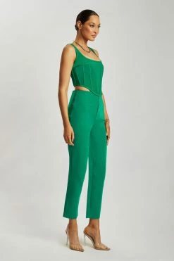 WNT Indie High Waist Pants - Bottle Green 13 WNT Indie High Waist Pants - Bottle Green