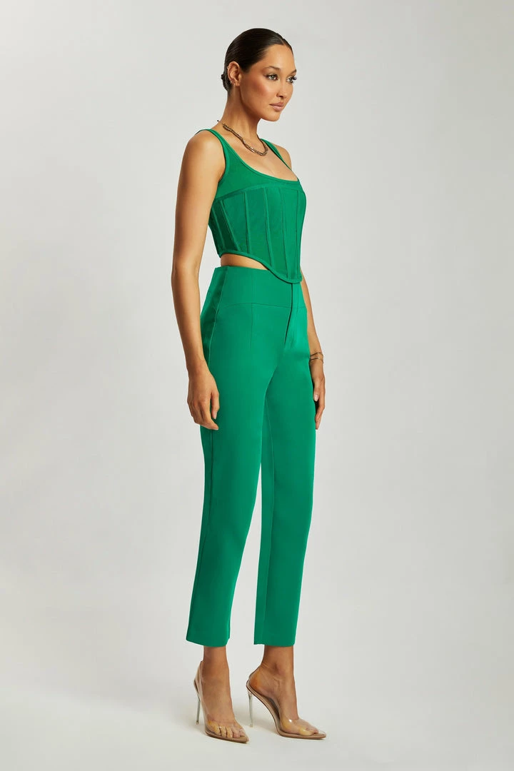 WNT Indie High Waist Pants - Bottle Green 6 WNT Indie High Waist Pants - Bottle Green