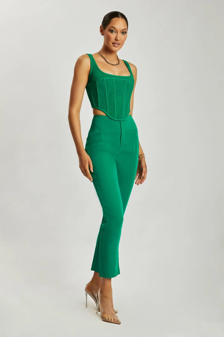 WNT Indie High Waist Pants - Bottle Green 3 WNT Indie High Waist Pants - Bottle Green