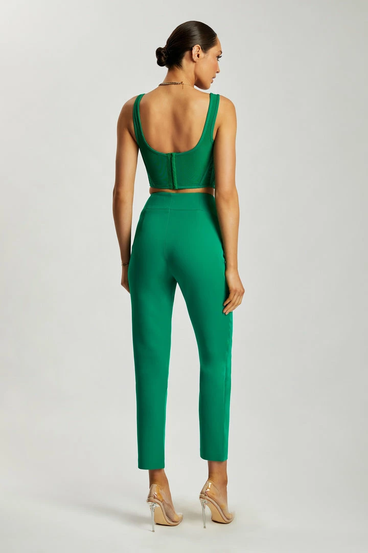 WNT Indie High Waist Pants - Bottle Green 2 WNT Indie High Waist Pants - Bottle Green