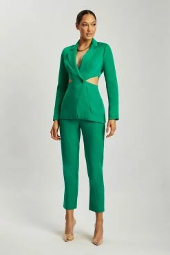 WNT Nova Cut Out Blazer - Bottle Green Cut Outs 13 WNT Nova Cut Out Blazer - Bottle Green Cut Outs