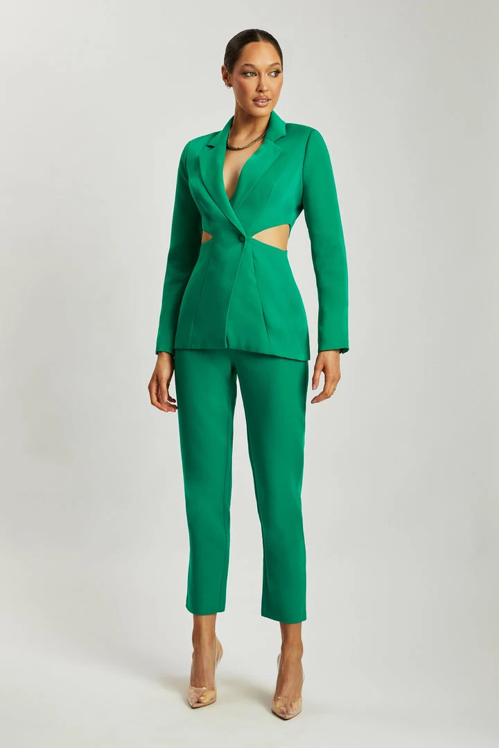 WNT Nova Cut Out Blazer - Bottle Green Cut Outs 4 WNT Nova Cut Out Blazer - Bottle Green Cut Outs