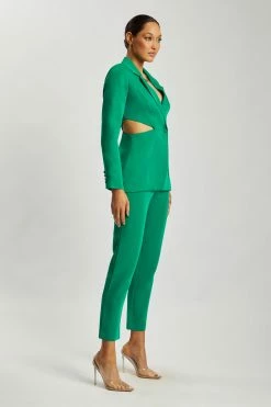 WNT Nova Cut Out Blazer - Bottle Green Cut Outs 15 WNT Nova Cut Out Blazer - Bottle Green Cut Outs