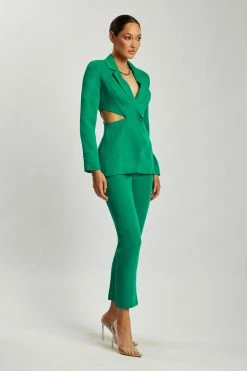 WNT Nova Cut Out Blazer - Bottle Green Cut Outs 16 WNT Nova Cut Out Blazer - Bottle Green Cut Outs