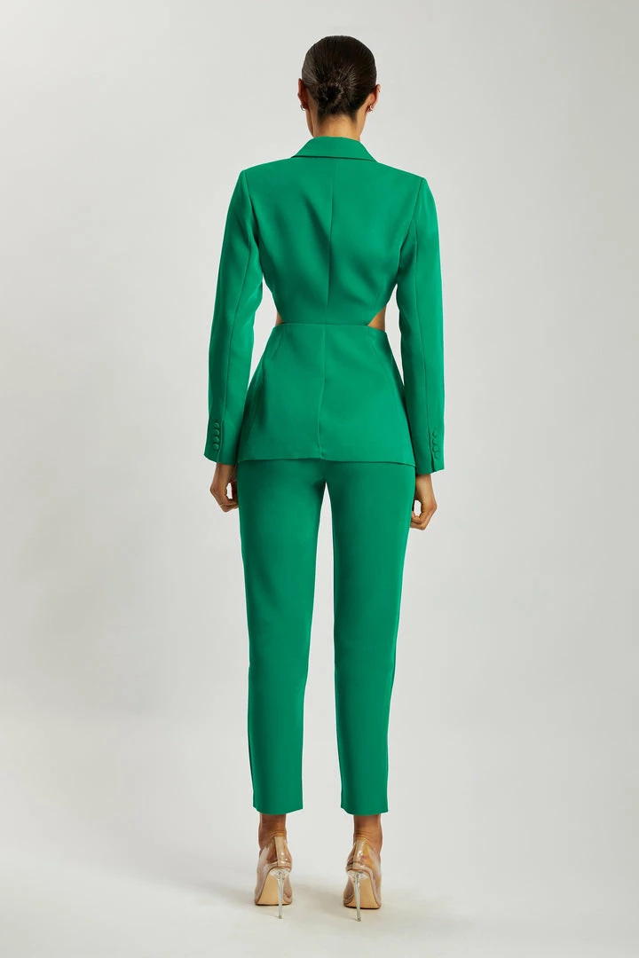 WNT Nova Cut Out Blazer - Bottle Green Cut Outs 10 WNT Nova Cut Out Blazer - Bottle Green Cut Outs
