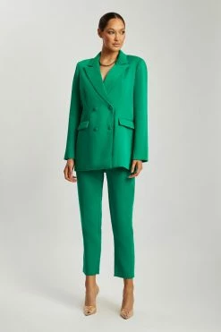 WNT Madison Oversized Blazer - Bottle Green Modest