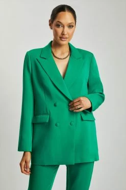 WNT Madison Oversized Blazer - Bottle Green Modest