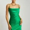 WNT Tabitha Cowl Neck Mini Dress - Green DRESSES