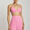 WNG Cynthia Triangle Bralette - Pink All Tops