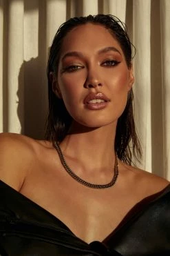 ZNY Chia 14K Gold Plated Cuban Chain Chunky Necklace - Gold All Accessories