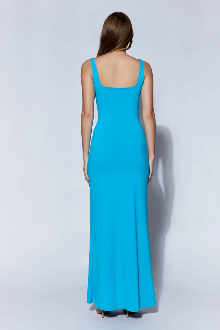 WXI Aubree Fishtail Maxi Dress - Cyan Blue DRESSES 4 WXI Aubree Fishtail Maxi Dress - Cyan Blue DRESSES