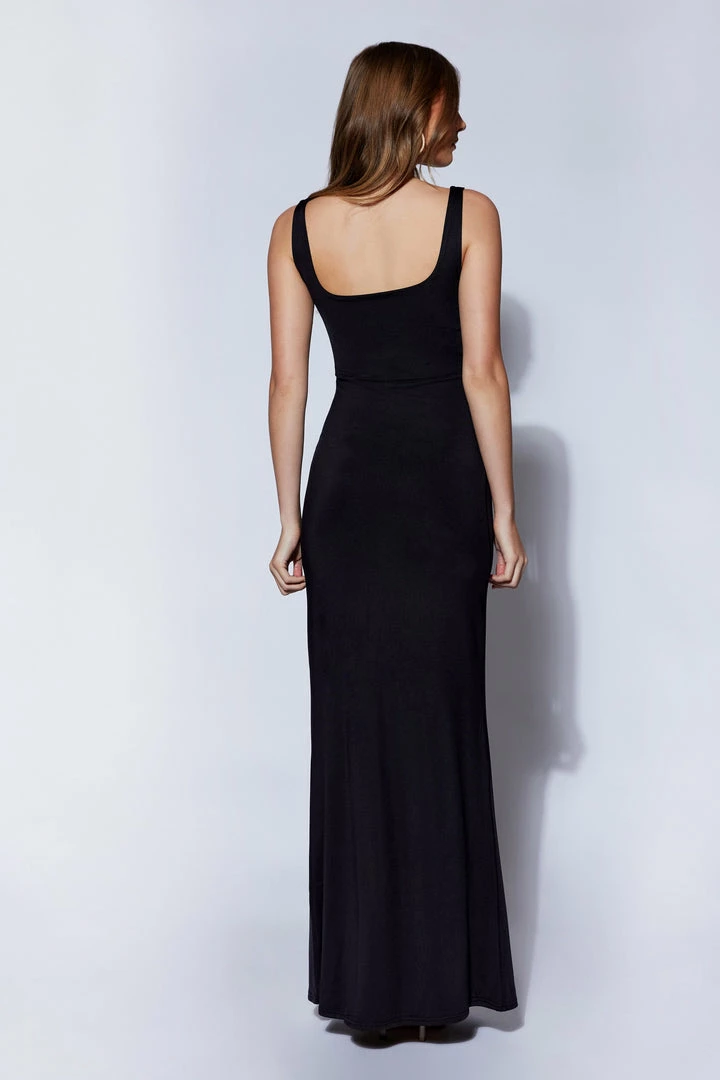 WXI DRESSES Aubree Fishtail Maxi Dress - Black 2 WXI DRESSES Aubree Fishtail Maxi Dress - Black